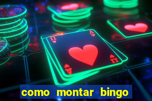 como montar bingo brinquedos toia